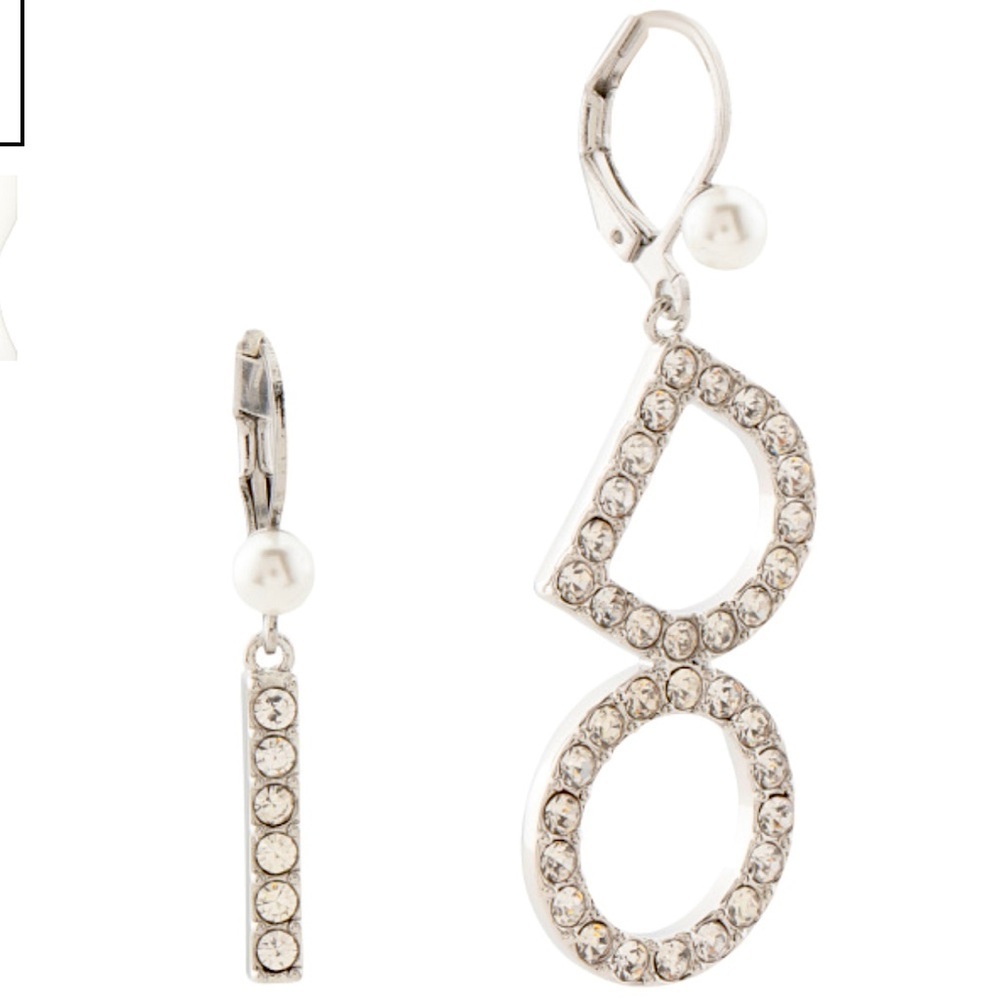 Kleinfeld New York I DO Crystal Drop Earrings New